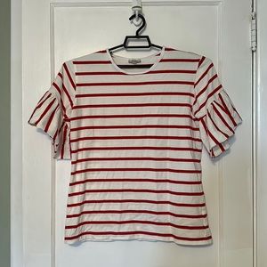 Cute! Nautical Style Bell Sleeve Tee- Never worn.
